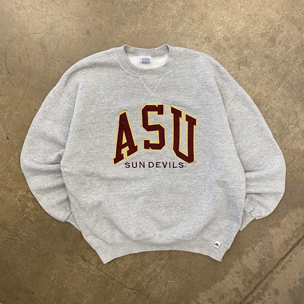 Vintage ASU Arizona State University Sun Devils 90s Russell Athletic Crewneck XL